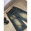 Sommer 2025 Damen High-Waist Retro Weitbeinige Jeans