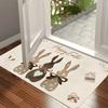 VIKAMA Easter Bunny Door Mat Home Decoration Bedroom Kitchen Floor Mat Indoor Outdoor Entrance Carpet