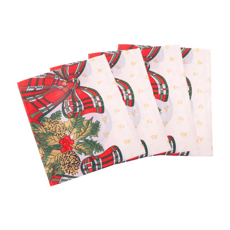 Christmas Table Cover Rectangle Printing Tablecloth for Restaurant Household Decoration