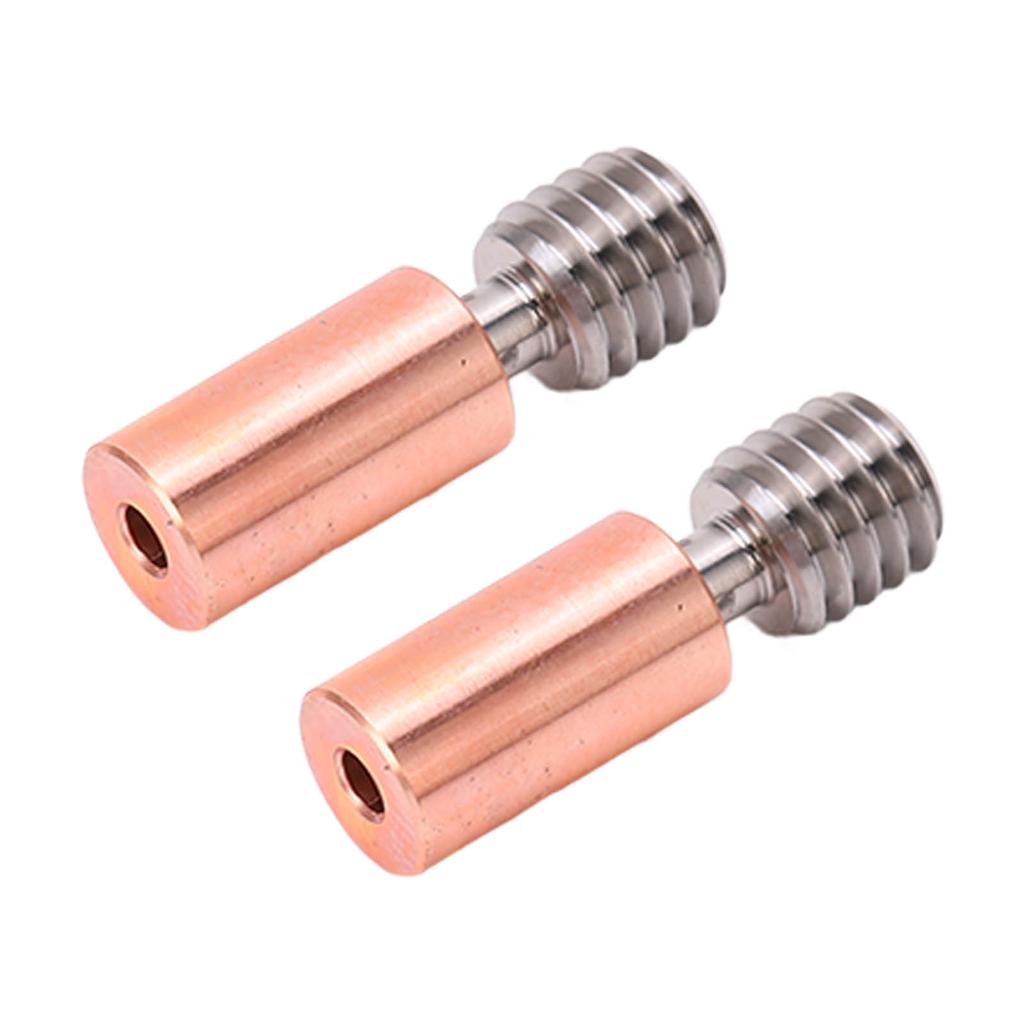 2PCS Heatbreak Tube Ti Alloy Branch Design Thermal Resistance M6 Thread Throat Tube for Ender 3 S1