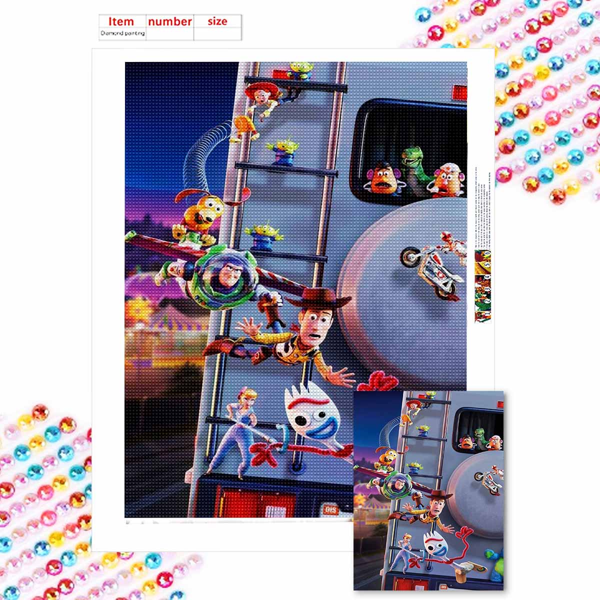 

Алмазная живопись своими руками Захватывающее путешествие Набор для вышивания крестом Мозаичное искусство Алмазная живопись Полная выкладка Алмазное украшение для дома Round 20x30cm