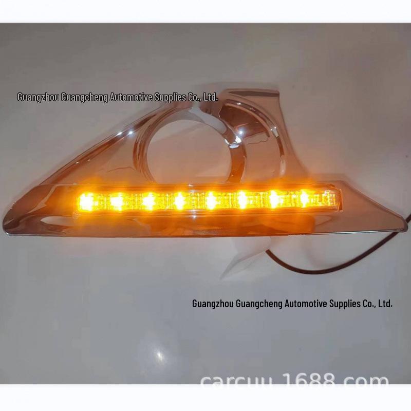 Compatible Daytime Running Lights & Turn Signal for 2011-2013 Toyota Camry - White & Amber