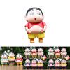 6pcs Creative Crayon Shin Chan Pinch Belly Model Pendant Set For All Ages