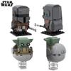 Star Wars 75317 Building Blocks Model Action Figure Collection Set With Mandalorian Baby Yoda