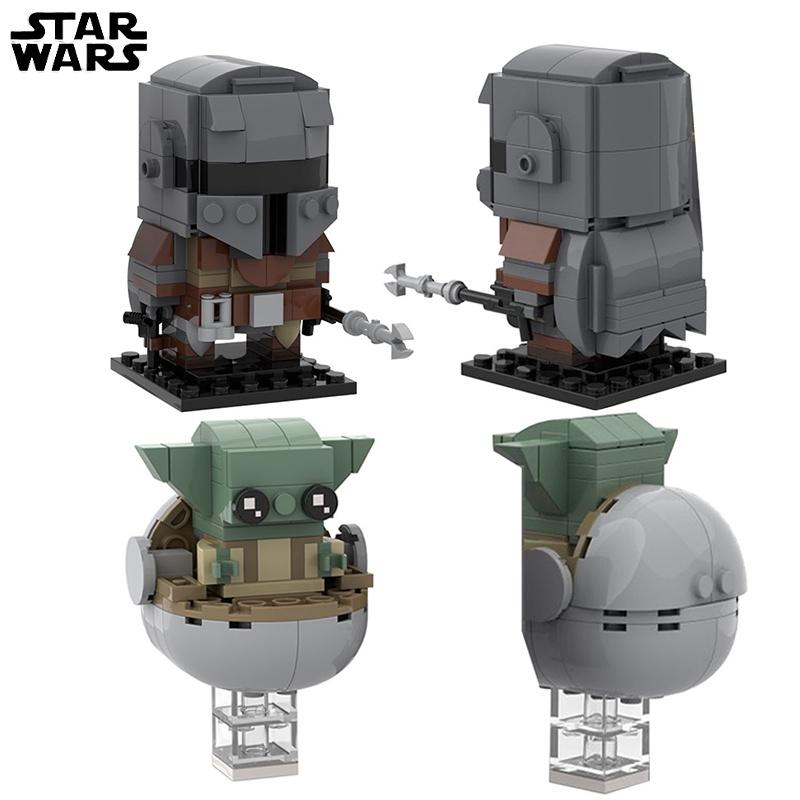 Star Wars 75317 Building Blocks Model Action Figure Collection Set With Mandalorian Baby Yoda