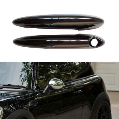 2x Door Handle Cover GLOSS BLK For MINI Cooper S R50 R52 R53 R55 56 57 58 59 R61