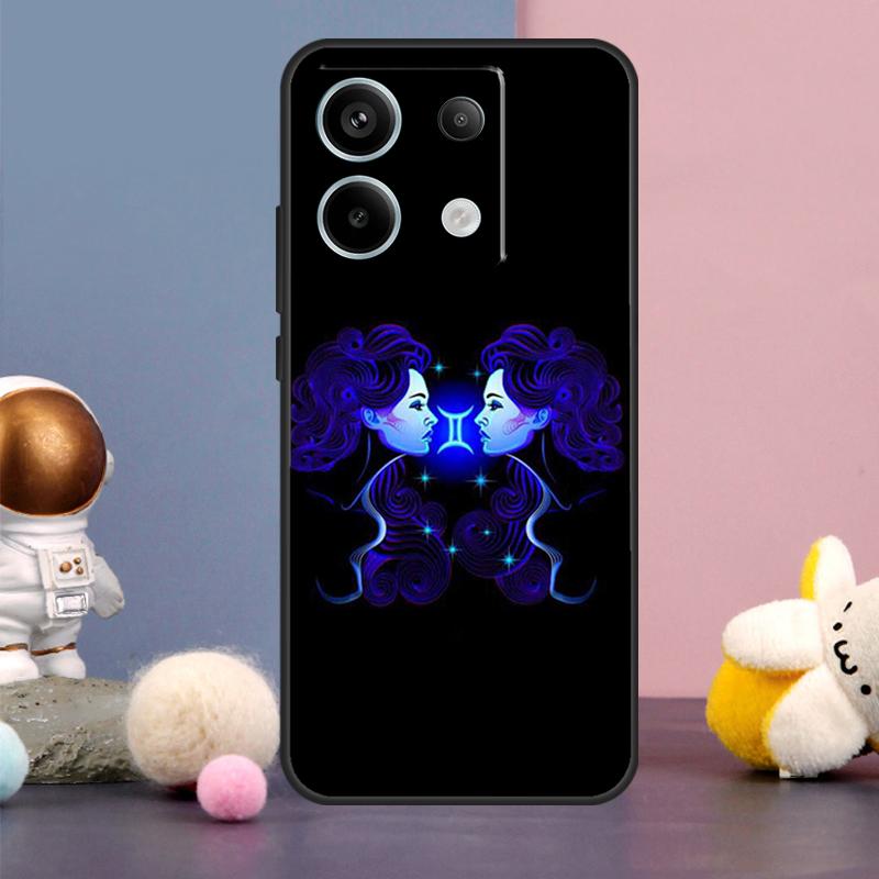 Neon Zodiac Signs Case For Xiaomi Redmi Note 13 11 9 10 12 Pro Plus 12S 11S 10S 9S Redmi 12 10C 12C 13C Cover