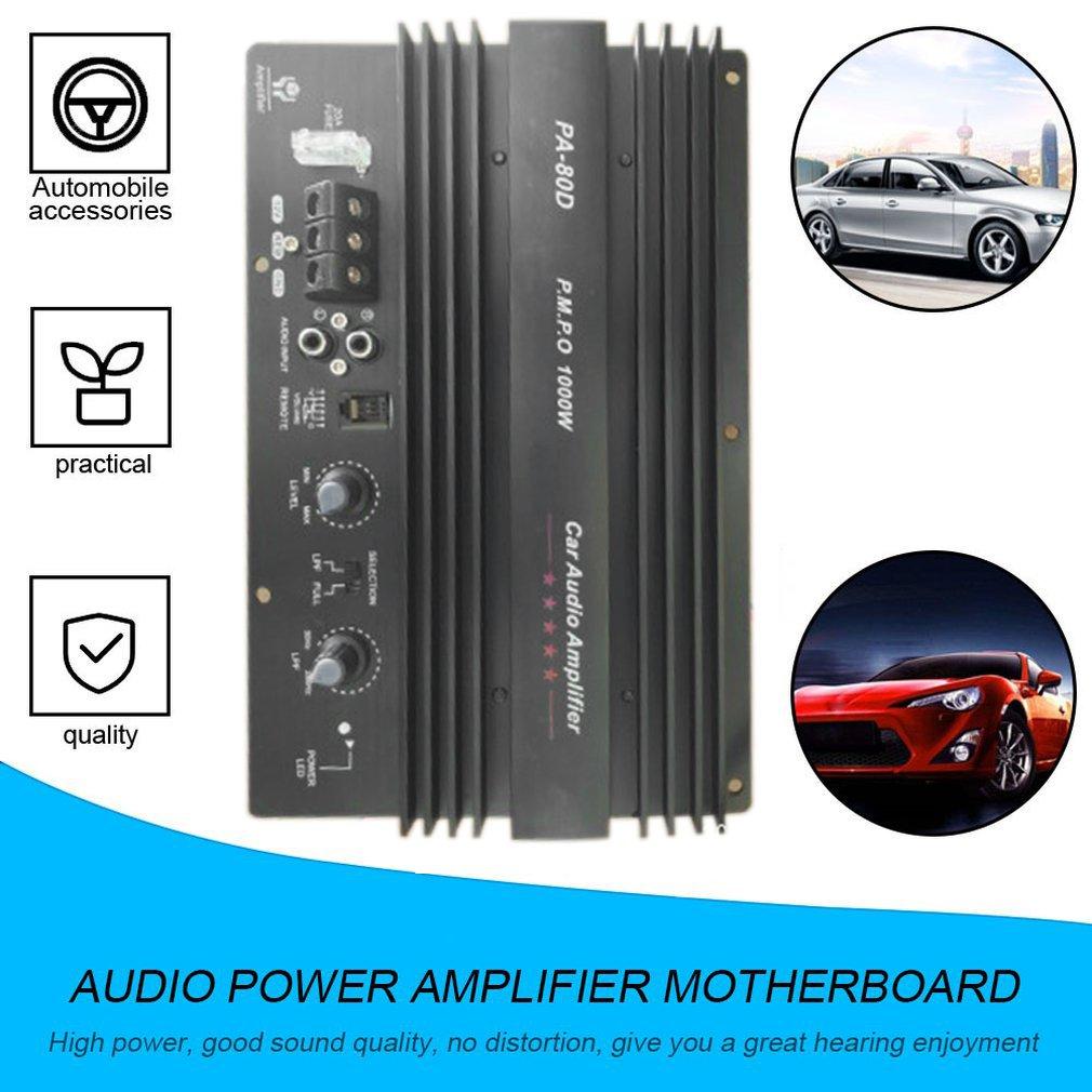 12V Universal 1000W Amplifier Board PA-80D Mono Car Audio Power Amplifiers Powerful Bass Subwoofers Sound Amplify For Car Modi