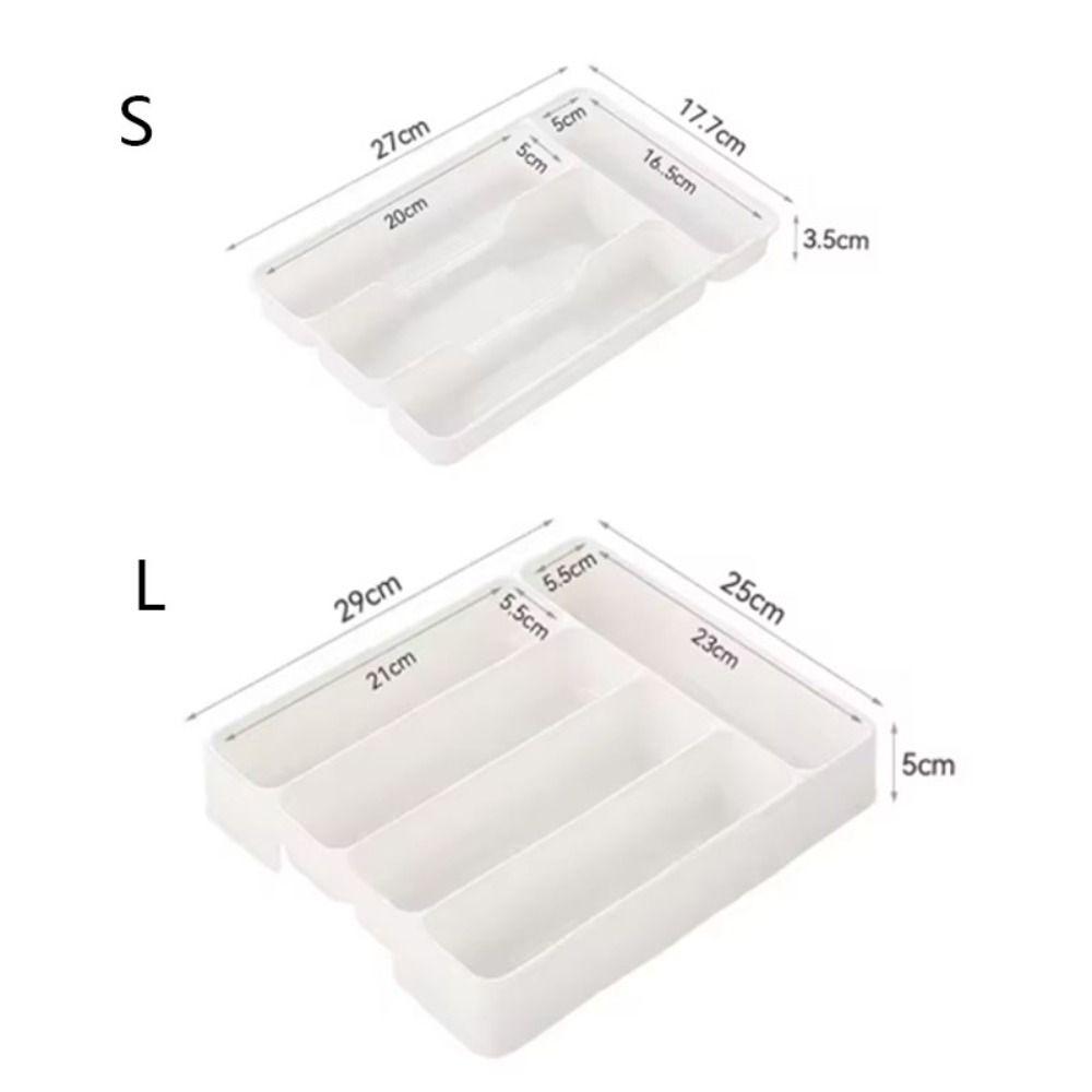 Compartments Drawer Divider Tray Rectangle Spoon Fork Separation Box Cutlery Container  Cabinet