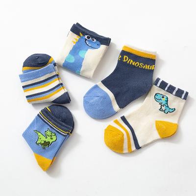 5 Pairs Baby Socks Girl Boy Toddler Socks Cotton Baby Autumn Summer Cute Cartoon Animals Children Kids Socks