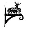 Metal Wall Hook Coated Plant Hanger Animal Silhouette Hook Anti-Rust Bracket For Hanging Plants Outdoors Bird Feeder Lanterns