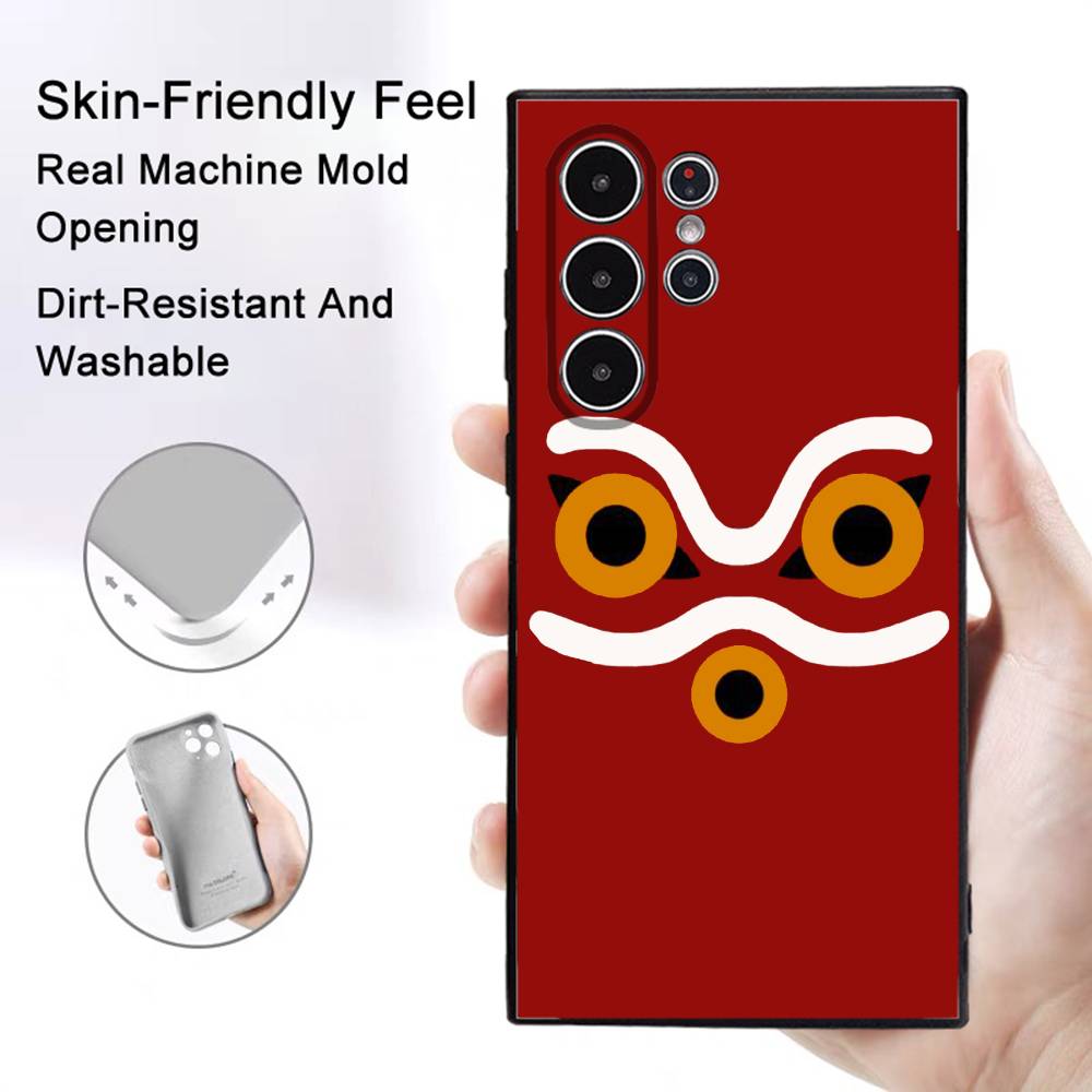 

Anime P-Princess Mononokes Phone Case Samsung Galaxy S25 S24 S22 S23 Ultra S21 S20 Plus 5G Frosted Non-Slip Full Cover Soft Case samsung S22