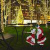 Jul Gårdsskyltar Trädgårdspinnar Jul Tomte Gräsmatta Dekorationer Trädgård Träpinnar Gräsmatta Dekorationer Gårdsskyltar