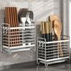 Stainless Steel Chopsticks Holder Wall Mounted Kitchen Utensil Drying Rack Countertop Spoon Fork Storage Organizer Drainer