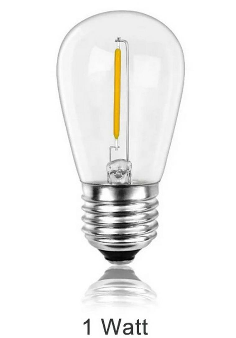 S14 Outdoor Waterproof String Lights with E27 Bulb Holder - Ideal for Camping, Courtyard, Tent Decoration, and Solar Lighting Effects