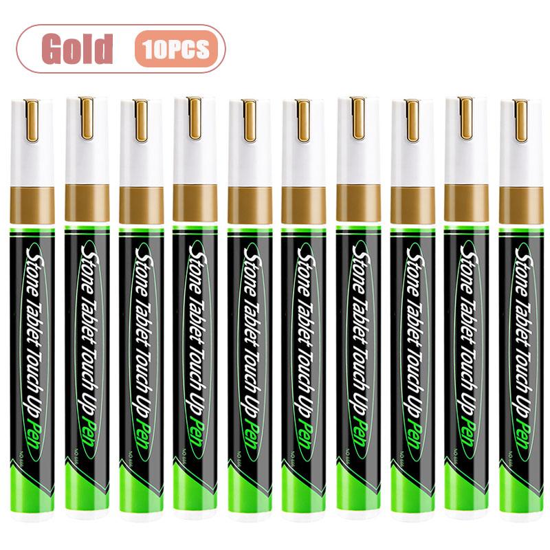 Tombstone Lettering Repair Paint Pen for Grave Marker Metal Stone High Heat Resistant Waterproof Fade Proof Outdoor Use