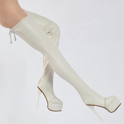Scale Figure with TBLeague Beautiful Woman Fashion Super Long Boots and Head Not [TOYBARJAPAN] 1/6 Accessory/Compatible Figures, Standard-Size Feet,