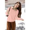 Mocana Women's Sweet Cartoon Embroidered Long Sleeve Knit Sweater