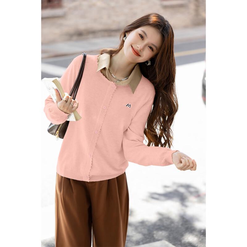 

Mocana Women s Sweet Cartoon Embroidered Long Sleeve Knit Sweater One Size