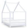 Children's Bed Frame Solid Pine Wood 90x200 Cm