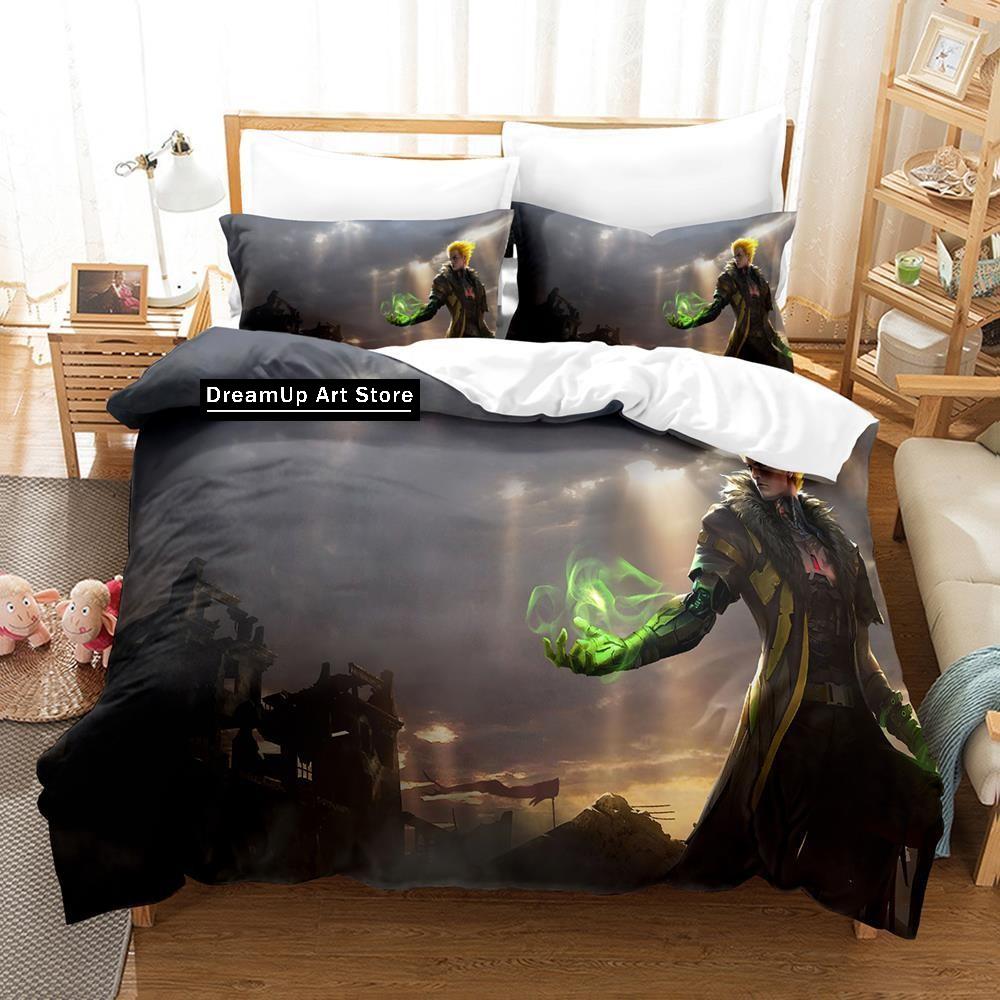 3D Game Garena Free Fire Bedding Set Quilt Cover Bed Cover with Pillowcase Twin Single Queen King Size Boys Adult Home Textile