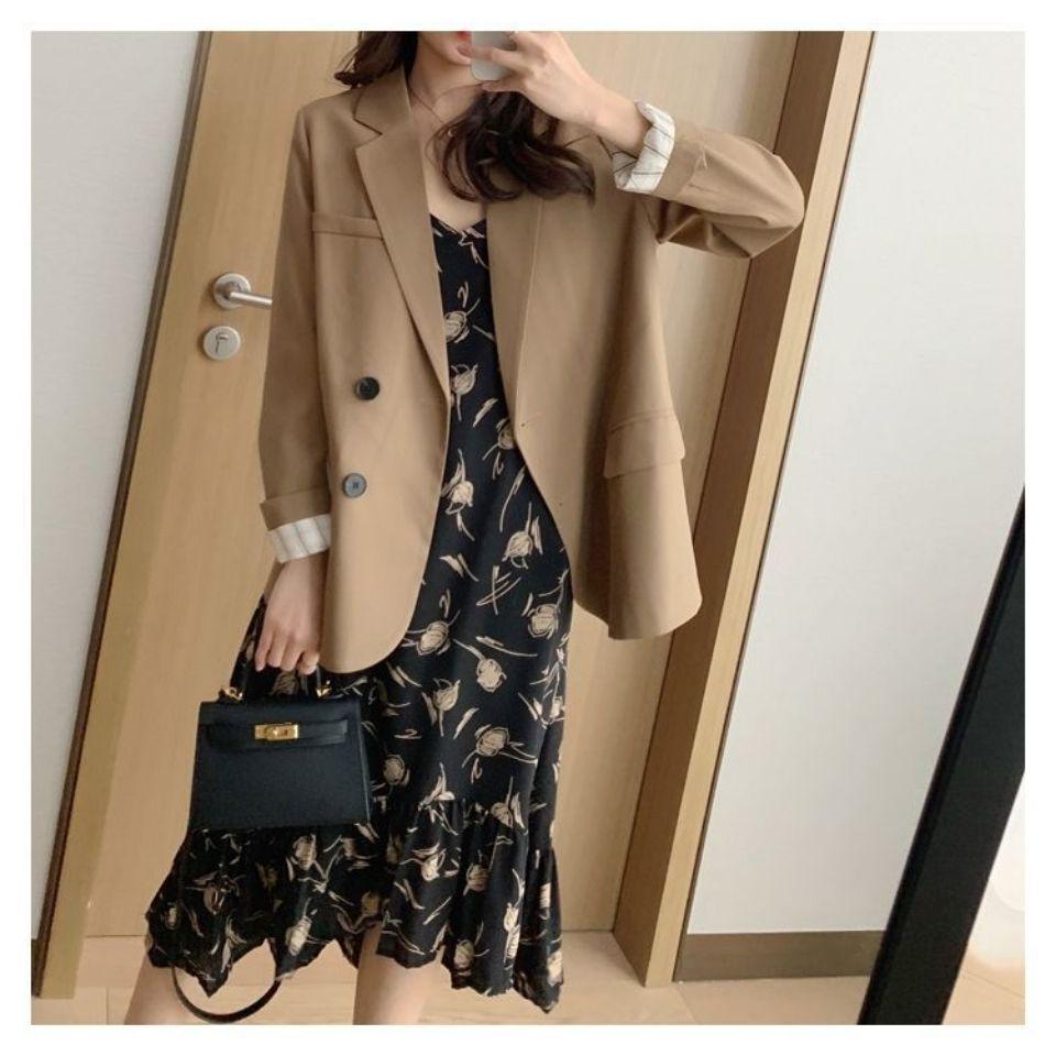 Influencer Women's Retro Korean Style Short Blazer - New Autumn 2025 Fashion