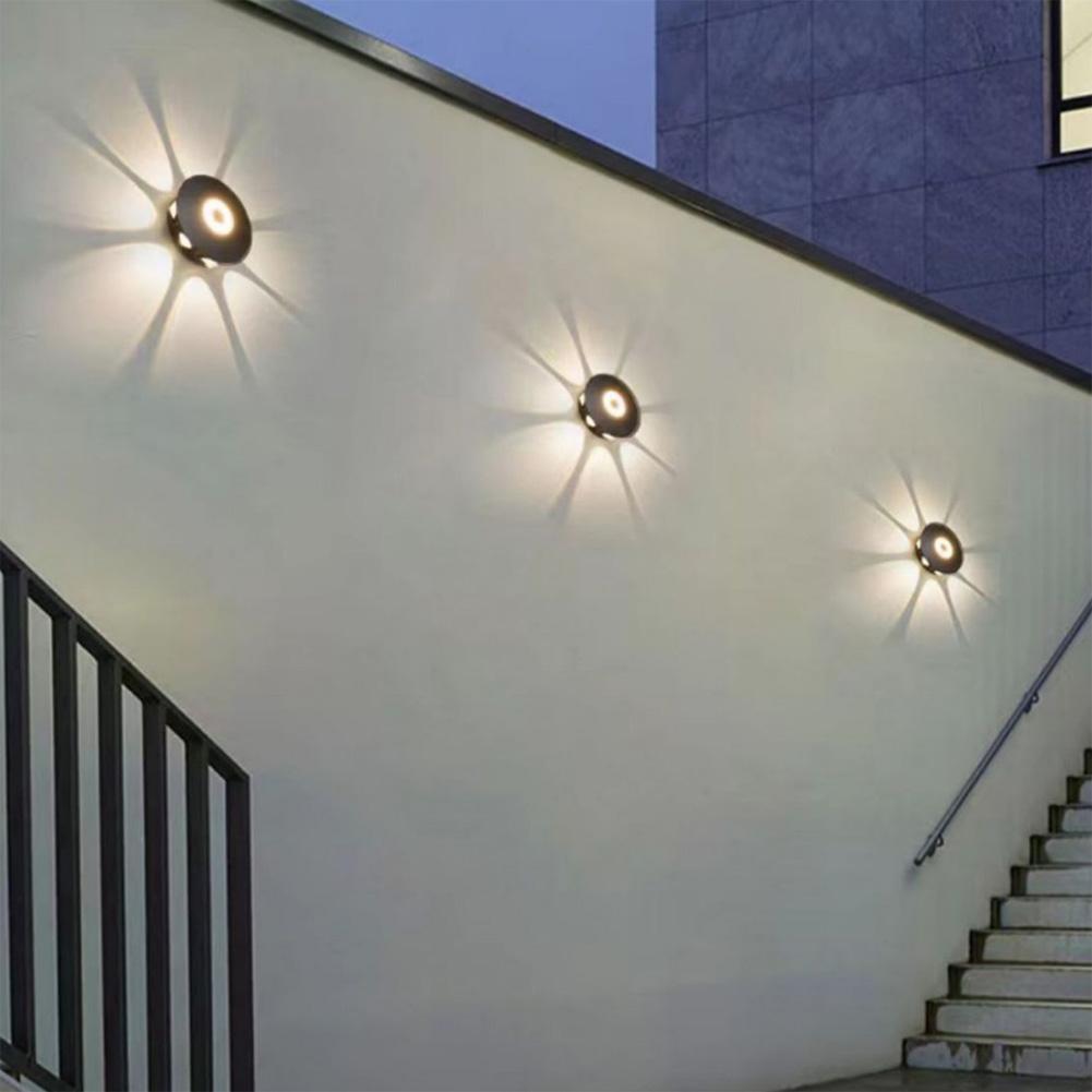 Outdoor Wall Sconces 8W 3000K LED Exterior Wall Light Fixtures 360 Lighting