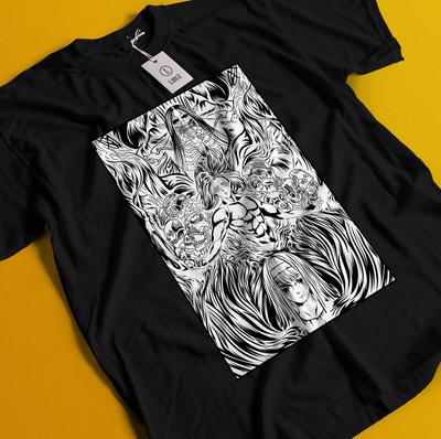 Attack On Titan Shirt Eren Mikasa Tshirt Levi T-Shirt AOT Erwin Hange Armin Tee