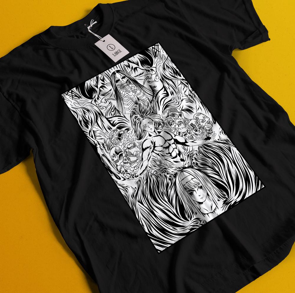 

Футболка Атака Титанов Эрен Микаса Футболка Леви Футболка AOT Эрвин Ханге Армин Футболка S