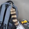 Fox Racoon Fur Tail Keychain Exaggerated Berserk Cute Chain Bags Charm Animal Couple Handbag Gift Pendant Key lanya Accessories