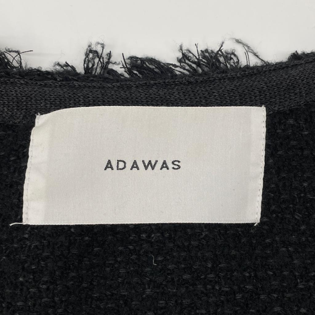 ADAWAS ADWS-201-76 Black knit tweet jacket Jacket F blackUsed