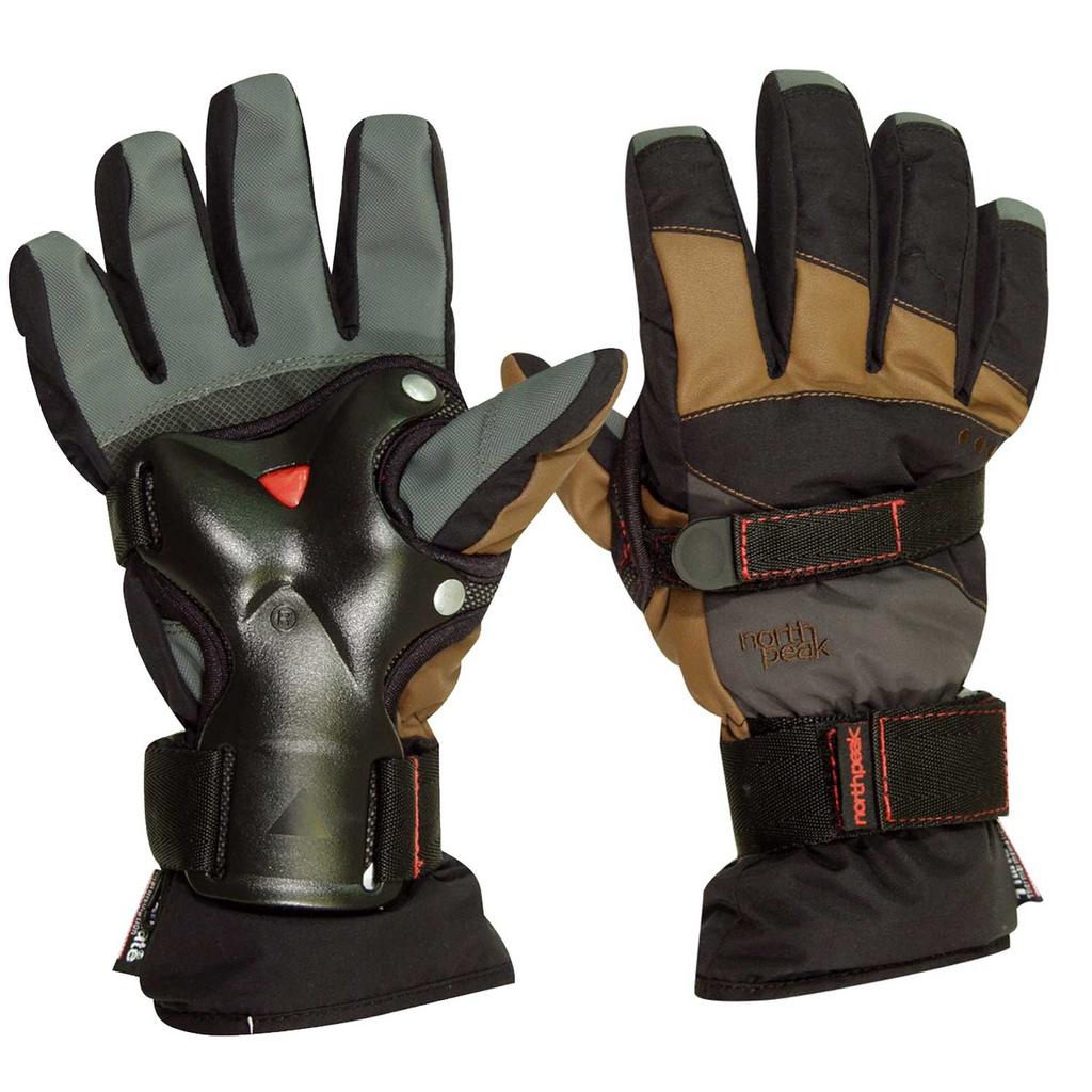 north peak Snowboard wrist guard over glove type BK Free size NP-2406