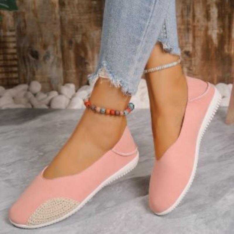 Spring and Autumn New Flat Heel Single Shoes Doudou Shoes Round Head One Pedal Soft Sole Breathable Lazy Shoes Women