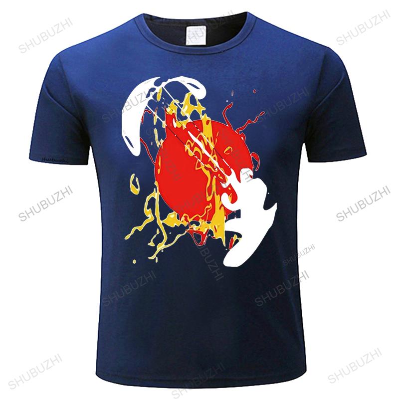 man Fashion brand summer t shirt mens loose funny t-shirt Kite Boarding Plain TShirts Teenage Cotton cool Tee Shirt Designing