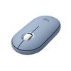 Logitech Wireless Mouse PEBBLE MOUSE2 M350sBL Thin Quiet Bluetooth Logi Bolt Mouse Wireless Symmetrical Easy-Switch 4000dpi 24 Months Battery Life Win