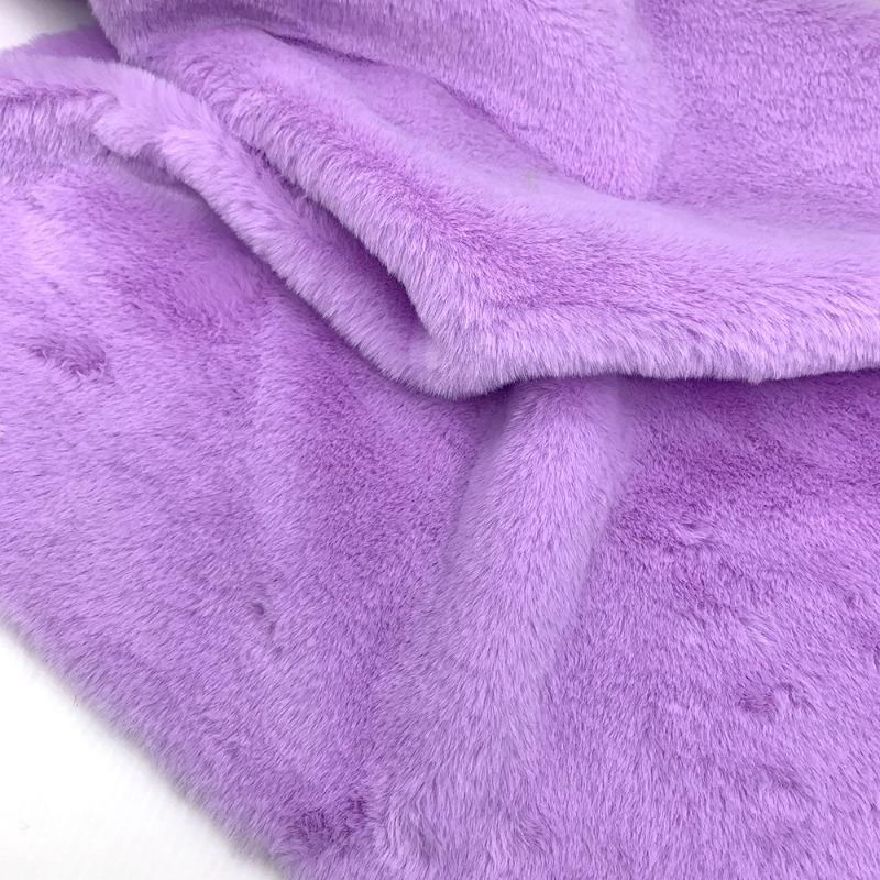 10mm Thickened Imitate Rabbit Fur Plush Fabric Thickened Polyester Artificial Wool Doll Cotton Doll Material Decorative Fabric