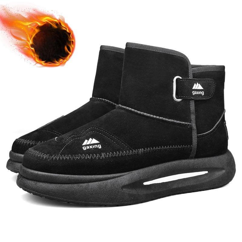 Trendy Winter Cotton Shoe Wear with Fleece Insulation Men s Snow Boots for Casual Cold Resistant  Comfortable Outdoor Snow Boots 44