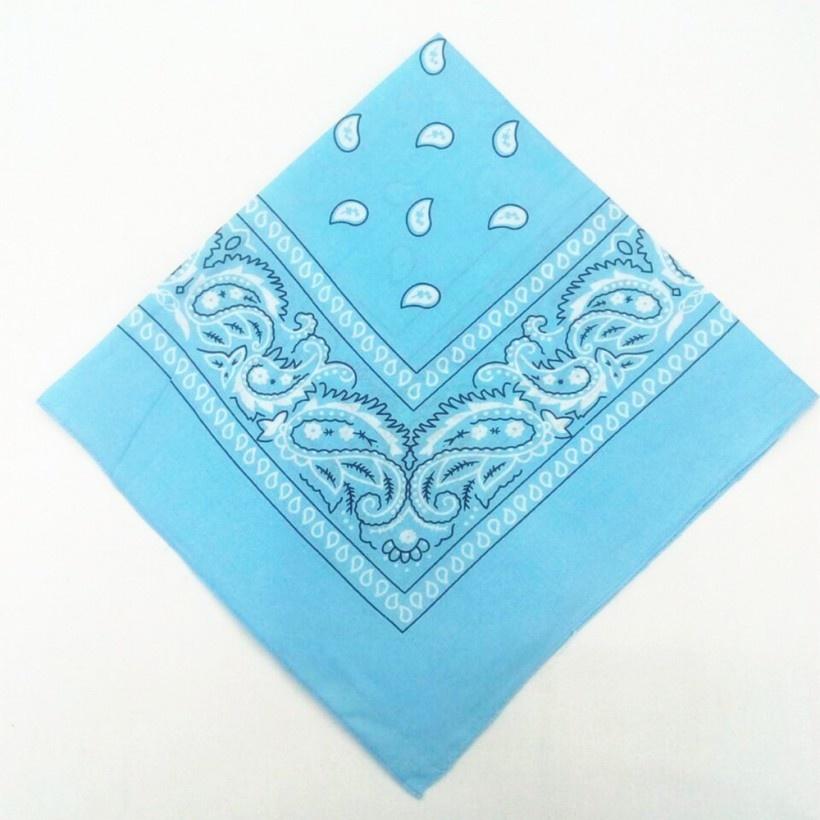 Unisex Herr Kvinnor Bomull Bandana Hårband Cowboy Herr Biker Sport Huvudbonader Handled Hårinpackning Enkelsidig Head Wrap Scarf Paisley