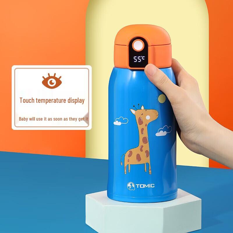 Temake Kids 560ML 316 Stainless Steel Double-Lid Insulated Straw Cup