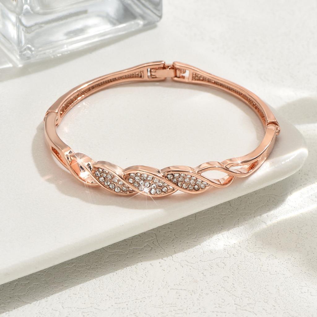 Accessories Diamond-Encrusted Fashion Simple Alloy Bracelet Light Luxury Premium Cold Wind Jewelry