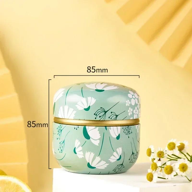 Teedose Teedose Behälter Kerzendosen Kaffee Süßigkeiten Snacks Kleine Dose Mini Tragbare Aufbewahrungsboxen Versiegelte Gläser Verpackung Teegeschirr