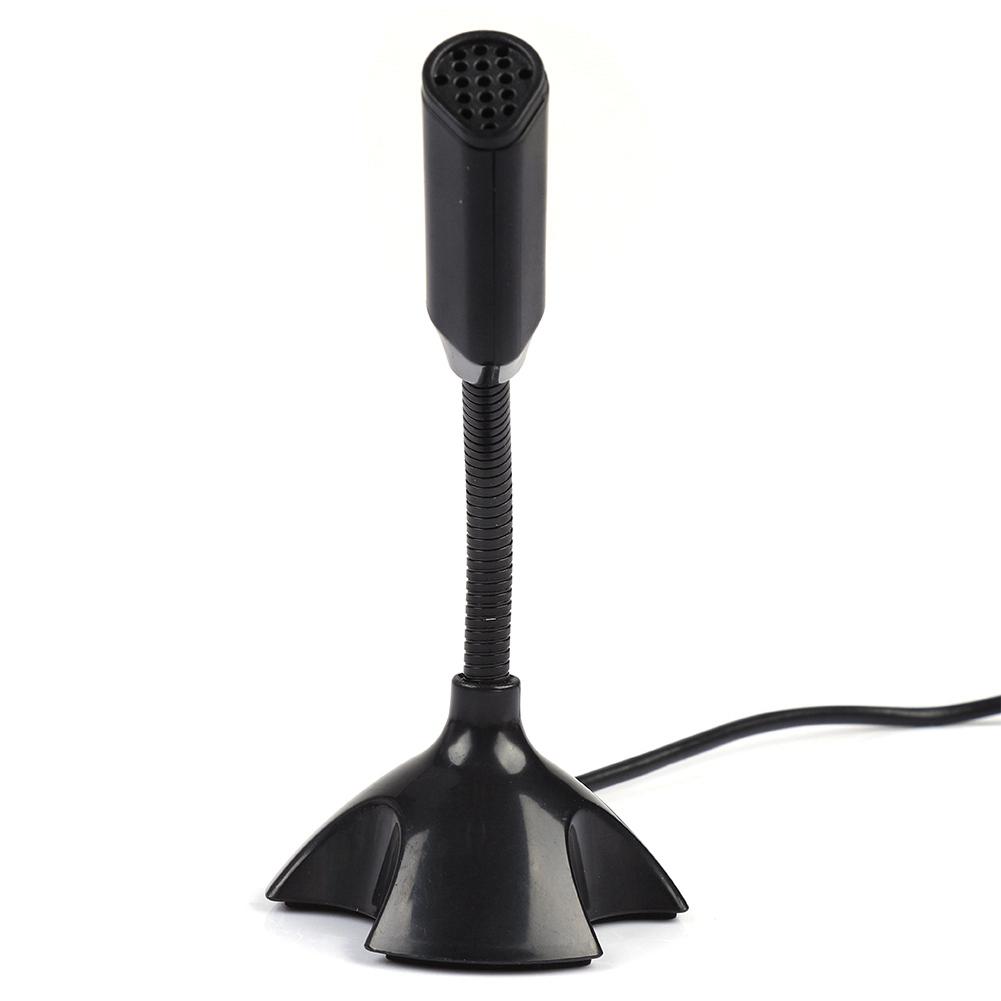 Mini Condenser USB 2.0 Microphone Flexible Desktop Stand Mic for PC Laptop