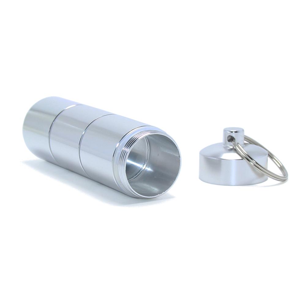4 Compartments 1 Day Precision Aluminum Pill Case Holder Medicine Box Capsule Container Key Chain Travel Pill Organizer Keyring