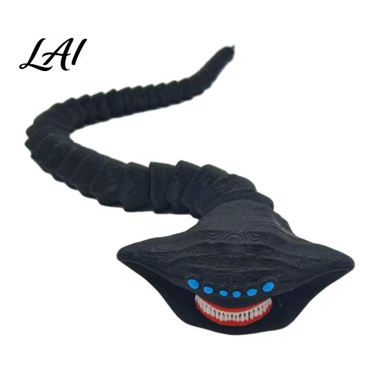 Handcrafted Sea Creature Toy 3D Printed Movable Joints Deep Animal Figurine Articulated S чёрный