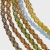 2cm Wide Gold & Silver Sequin Lace Trim - 18m Card for Clothing Accessories