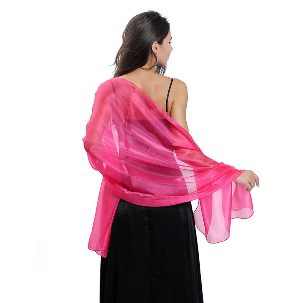 Svatební šátek Saténový šátek na hlavu Fashion Lady Cape zahaluje ženy