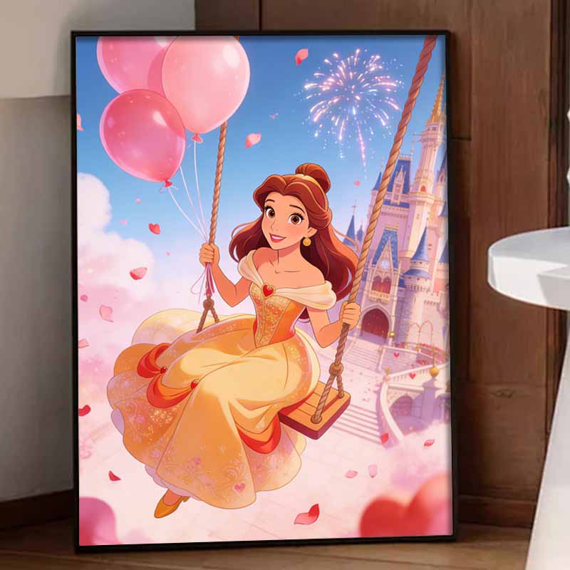 Disney Diamond Painting Kit Classic Enchanted Castle Home Decor Craft Perfect Gift Idea Diamond Art
