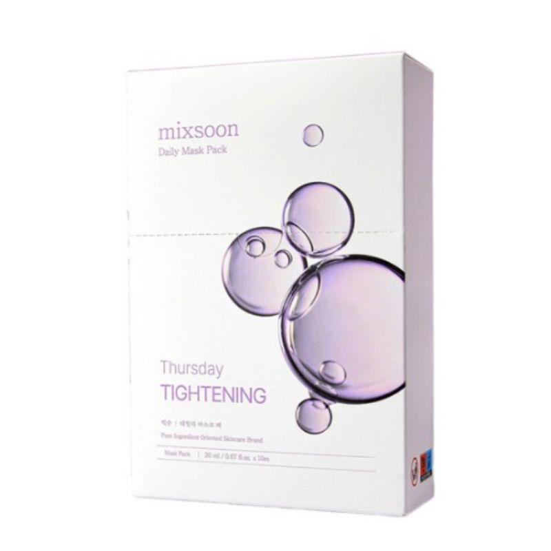 Mixsoon Daily Mask Pack Thursday 10 Sheets Korean Hydrating Glow Sheet Mask Set