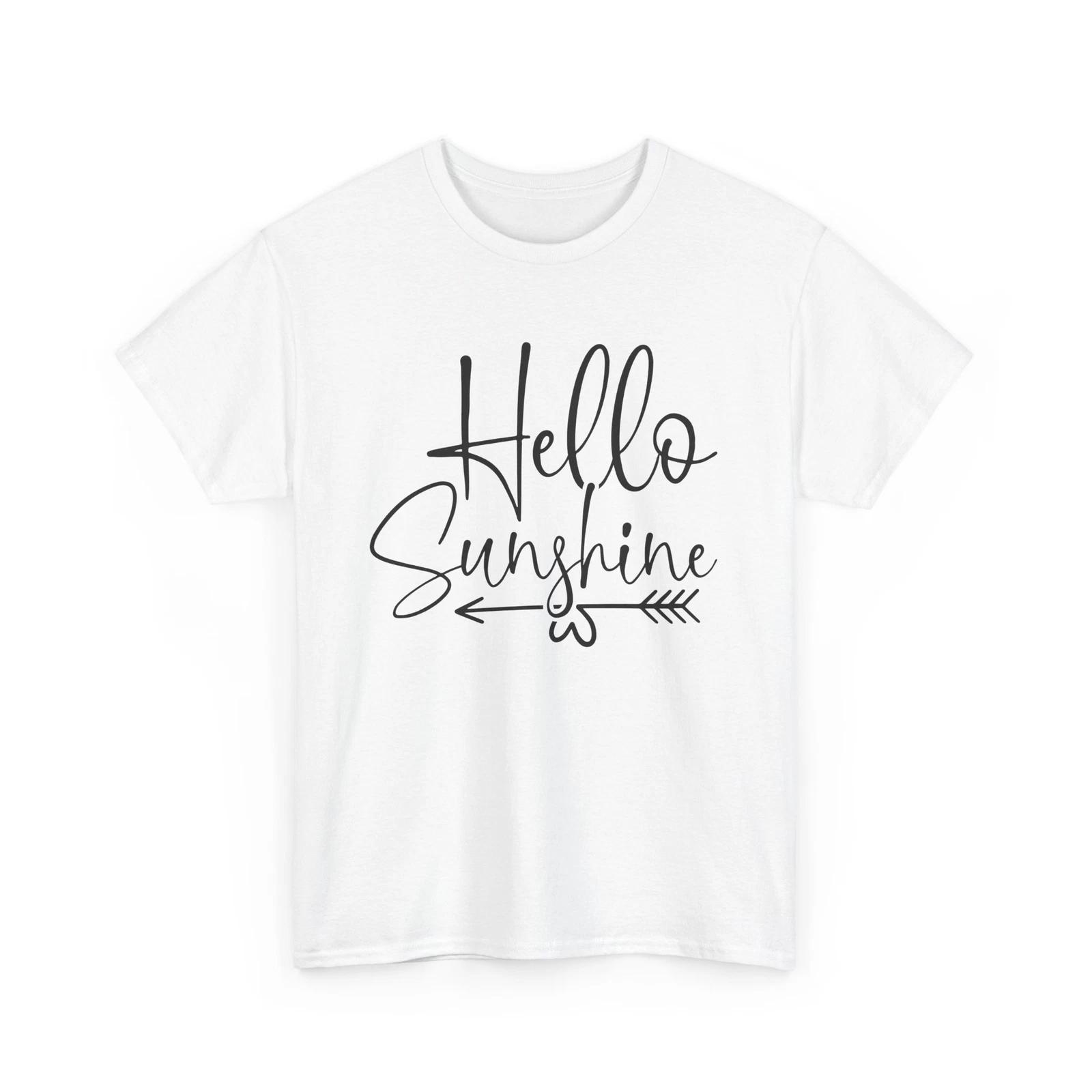 Освежающая весенняя футболка | Футболка для теплой погоды Hello Sunshine XL