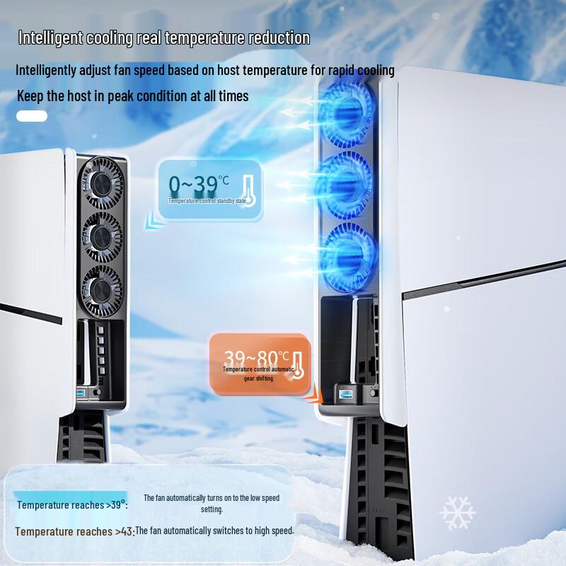 IINE PS5 Slim/PRO Cooling Fan